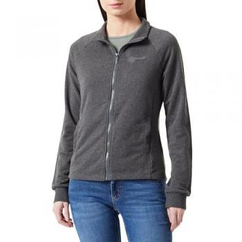 Only Play Damen Sweatjacke Melina mit Reißverschluss, Dunkelgrau Melange