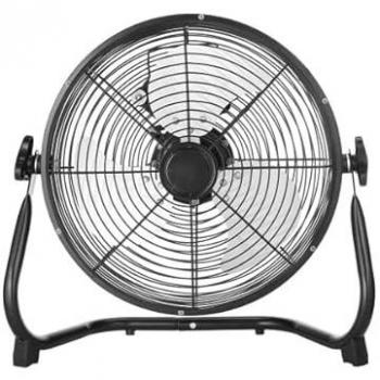 Midas Industrial Ventilatore 100W Nero Cromo 3 Velocità