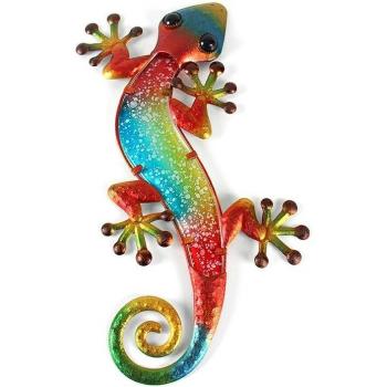 Vibrant Red Gecko Garden Wall Ornament