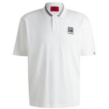 Hugo Polo Dodac_RB Grigio/Grigio Scuro/Bianco Manica Corta S
