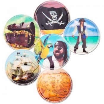 ERGOBAG Koffer‑Anhänger Piraten‑Edition – 22 cm, Mehrfarbig