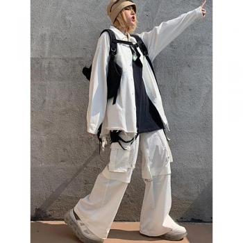 QWEEK Oversized Cargo Pants for Women