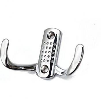 BK23 20‑Piece Double Hat Hanger – Chrome Bathroom Door