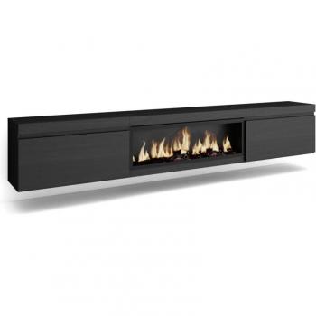 Mueble TV Moderno con Chimenea Eléctrica