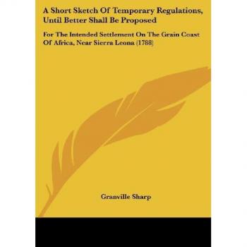 A Short Sketch Of Temporary Regulations Until Better Shall Be Proposed