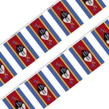 Outdoor-Friedensbanner Eswatini – 50 Einheiten – 14 × 21 cm – Polyester