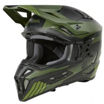 O'Neal EX-SRS Hitch Casco Motocross Nero Verde XL