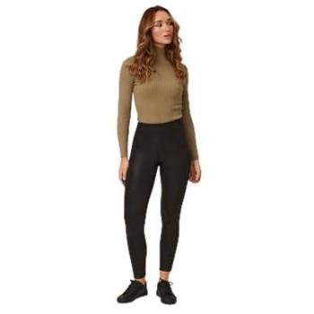 Leggings efecto piel negro Ysabel Mora