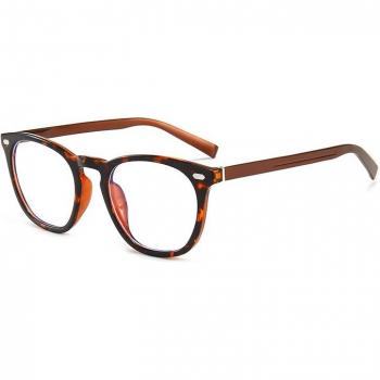 Black Transparent Retro Round Glasses