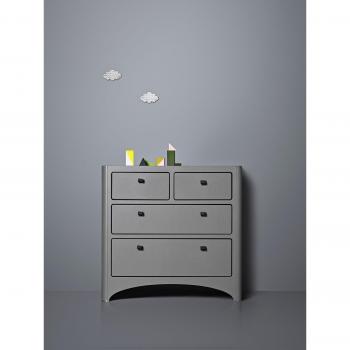 Leander 4-Drawer Chest Grey