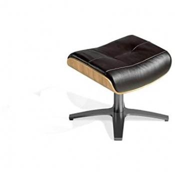 Brown Leather Ottoman by Angel Cerda – 52x42x39 cm