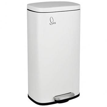 Poubelle Softclose 30L Blanche à Pédale