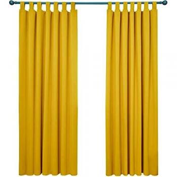Deconovo Thermovorhang, blickdicht, 280x140 cm, 2er Set