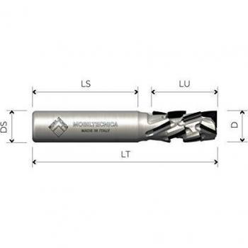 Fresa Elicoidale Z3+3 con Preval Neg Densimet