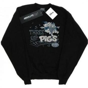 1933 Three Little Pigs Classic Disney Sweatshirt for Children (Black, 12‑13)