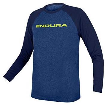 Maglia Endura One Clan Raglan Blu Bambini Maniche Lunghe