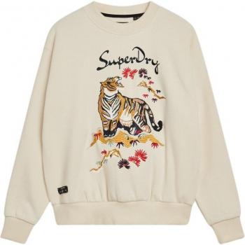 Suika Superdry Felpa Aderente Embroidered Beige XS