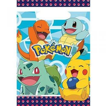 Pokemon Birthday Party Bags, Pack of 8