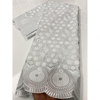 Tissu Africain Sec Dentelle Voile