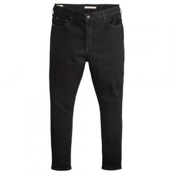 Skinny-fit-Jeans LEVI'S PLUS 721 PL HI RISE SKINNY Gr. 24 (54), Länge 28, schwarz (midnight gaze), Damen