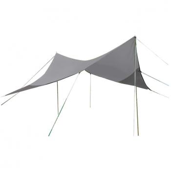 Bo-Camp Wetterfeste Zeltplane 5 x 5 m Grau