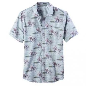 Beach Time Herren Hawaiihemd Gr. L Blau Regular Fit