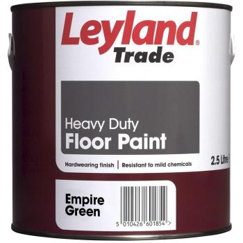 Leyland Trade 264613 Heavy Duty Floor Paint, 2.5L, Empire Green