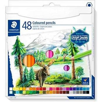 Lápices STAEDTLER 146C, 48 Colores Surtidos, Mina Suave