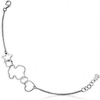 Pulsera de plata Tous con diseño de Siluetas
