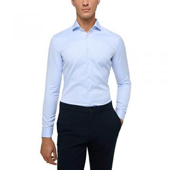 ETERNA Super Slim Cover Hemd Langarm Haifischkragen hellblau Größe 44
