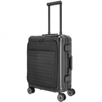 Bagaglio a Mano 4 Ruote con Tasca per Laptop Nero