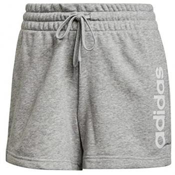 Adidas Shorts Linear French Terry para Mujeres en Gris XL