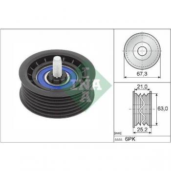 Desvio Estriado Polia Trapezoidal INA 532.0906.10