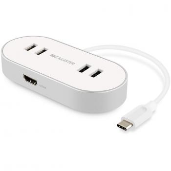 Hub USB-C 4 Puertos USB 3.0 y HDMI BC Master