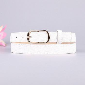 Ceinture en cuir PU pour femmes, style luxe et multicolore
