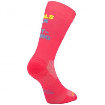 Sporcks Mädchen-Laufsocken, Rosa Blau Gelb, Größe S