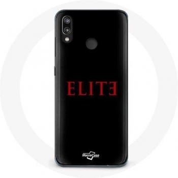 Coque pour Huawei P20 Lite Elite Logo Rouge Fond Noir