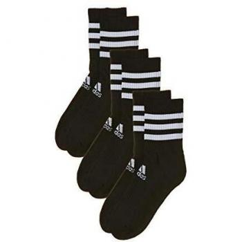 Adidas 3S CSH CRW3P Socken, Schwarz/Schwarz/Schwarz, Kindergröße
