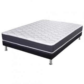 Ensemble literie EBAC : Matelas à ressorts + Sommier SR9 Deco Record, dimensions 160x200 cm, hauteur 20 cm, soutien ferme