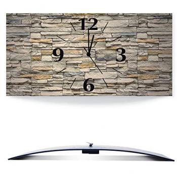 Artland Wanduhrenklassiker Ziegelmauer Beige 60 cm