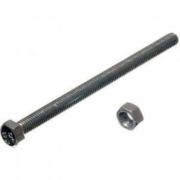M5 x 75mm Hex Bolt Set Screw with Nuts BZP