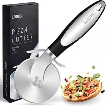 Handlicher Pizzacutter mit Fingerschutz – Premium Edelstahl