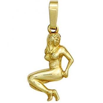 Sternzeichen Anhänger Jungfrau 333 Gelbgold