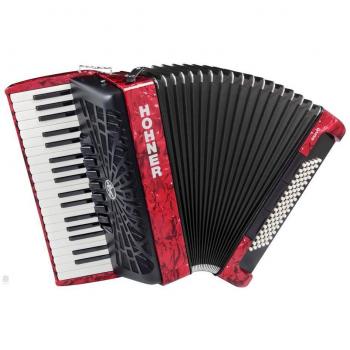 Acordeón Hohner Bravo III 80 Color Rojo