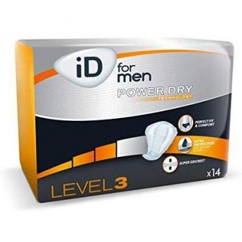 ID Pour Hommes Niveau 3 Protection Masculine pour Fuites Urinaires/Incontinence 14 Pièces
