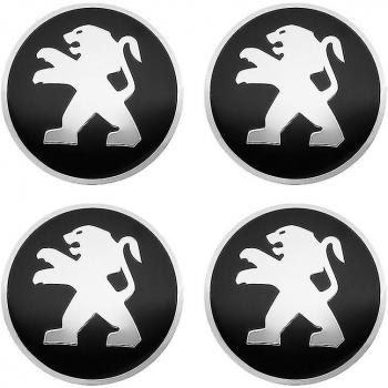 Pegatinas de Centro para Ruedas Peugeot 4 unidades