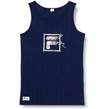 Top da ragazza Fila Teterow con motivo a righe blu medievale