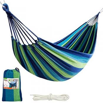 Hamacs Outdoor AKTIVE – Jardin 1 Personne, 200 x 100 cm, Bleu