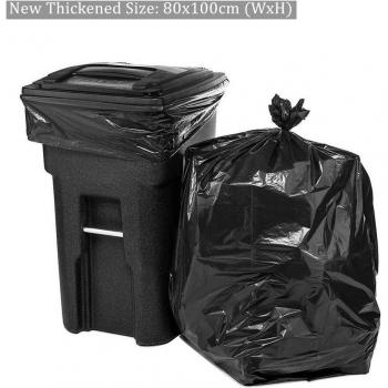 10 Pcs Extra Large Black Trash Waste Bags