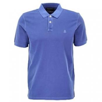 Marc O'Polo Herren Poloshirt Regular Fit in Blau, Größe L